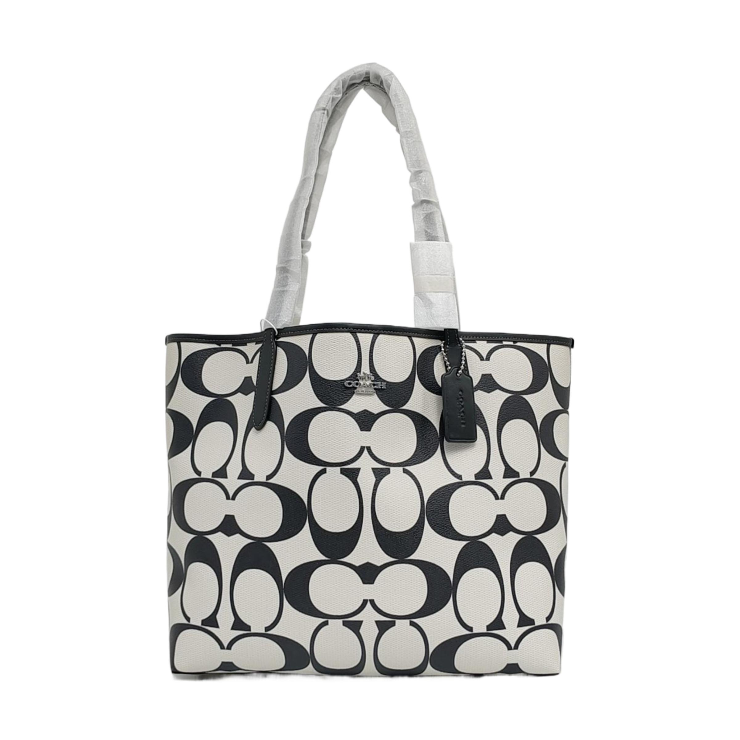 [Pre-Owned] City 33 Classic Logo Faux Leather Tote Bag - Unused #10QHITA ONE SIZE