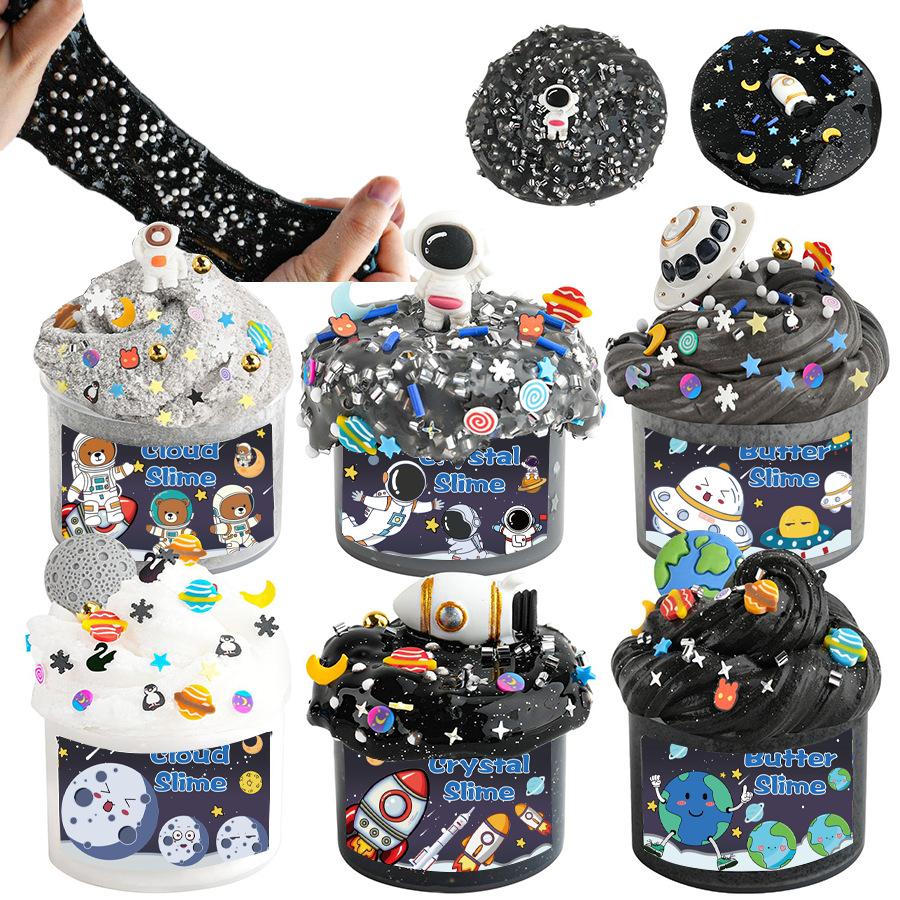 

70ml DIY children s stress relief soothing toy crystal slime handmade ice cream cup girl material pack slime making dessert
