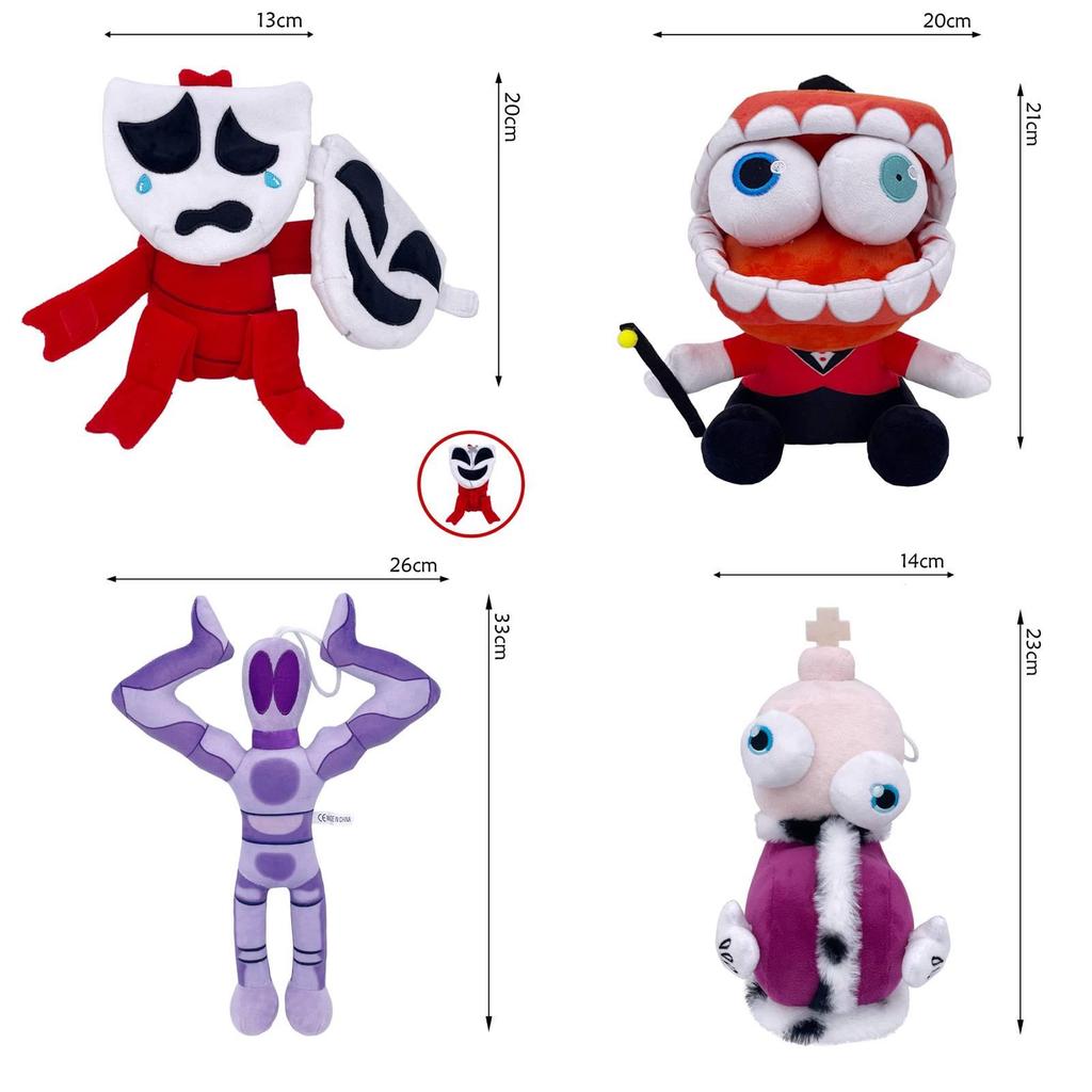 Adorable Digital Circus Plush Toy Featuring Soft Short Plush Material