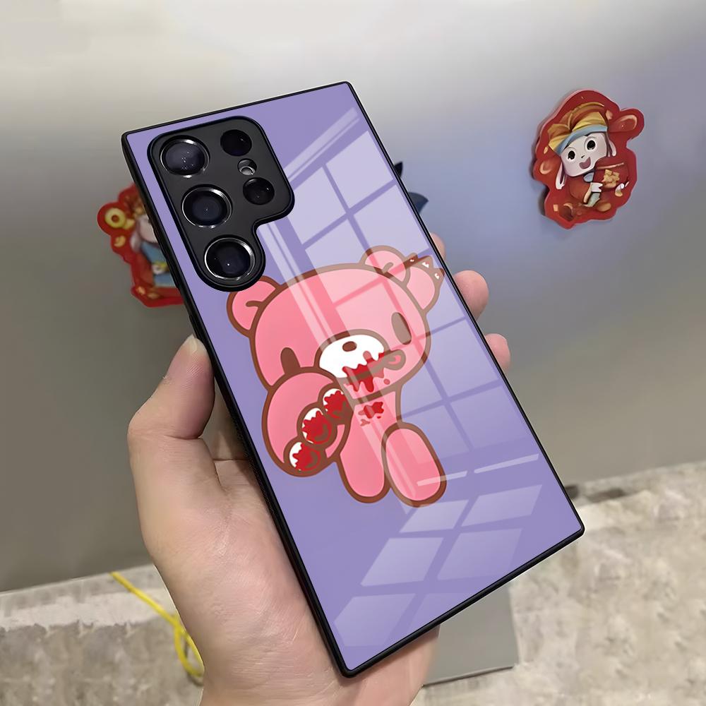 Cute G-Gloomy Bear Phone Case For Samsung S26 S25 Ultra S23 S22 S24 S20 Fe S21 Plus A54 A53 A16 Glass Cover