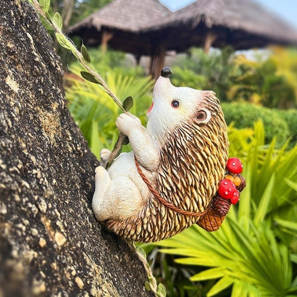 

Resin Simulation Hedgehog Pendant Cute Landscape Animals Decoration Garden Courtyard Balcony Hedgehog