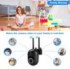 Yellow Ball Machine: 8-Light HD Night Vision WiFi Security Camera for Remote Indoor/Outdoor Monitoring