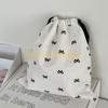 49MD Drawstring Bag Small Gift Portable Cosmetic Bag Drawstring Storage Bag Bows Makeup Bag