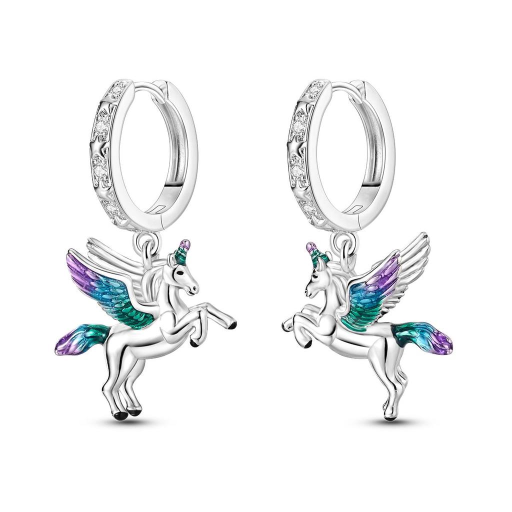 Silve Plated Hoop Earring Woman Eardrop Fashion Pendientes For Jewelry Gift Anniversary