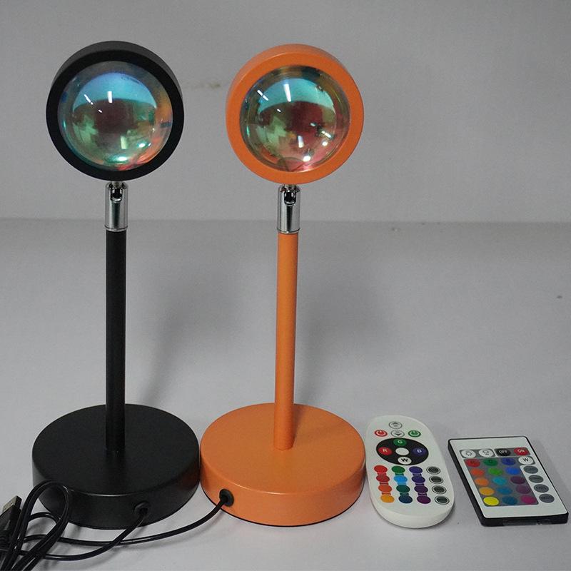 Cross-border RGB Mini Sunset Projection Lamp for Photo Atmosphere & Live Backgrounds