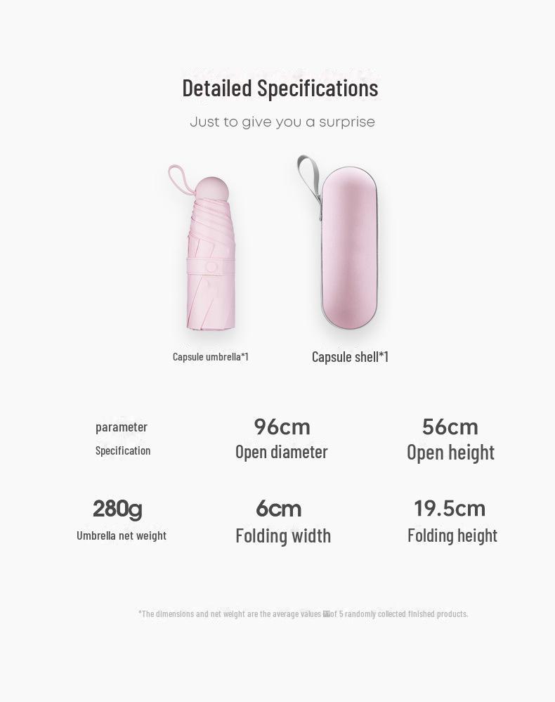 Kompaktní mini slunečník s dvojím použitím: UV ochrana a přenosná sluneční clona