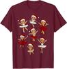 Ballet Dancer Gingerbread Christmas Dance Teacher Unisex T-Shirt