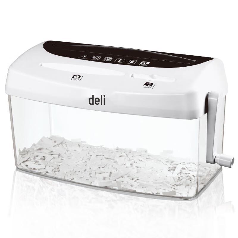 Deli 9935 Manual Hand-Crank Paper Shredder CN Plug (adapter Included)