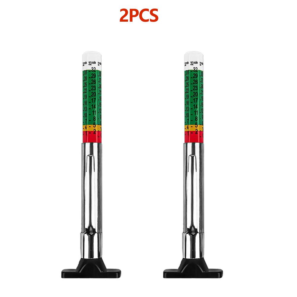 2/5/10Pcs Car Wheel Tyre Measuring Pen Digital Tire Tread Pattern Depth Thickness Gauge Auto Inspection Tools Supplies