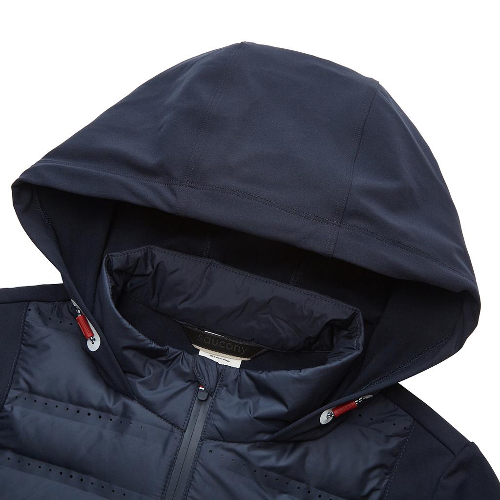 Saucony Comfortable Soft Zippered Hooded Down Jacket Men outerwear Sky-Blue SA1269PJ21T-BL167
