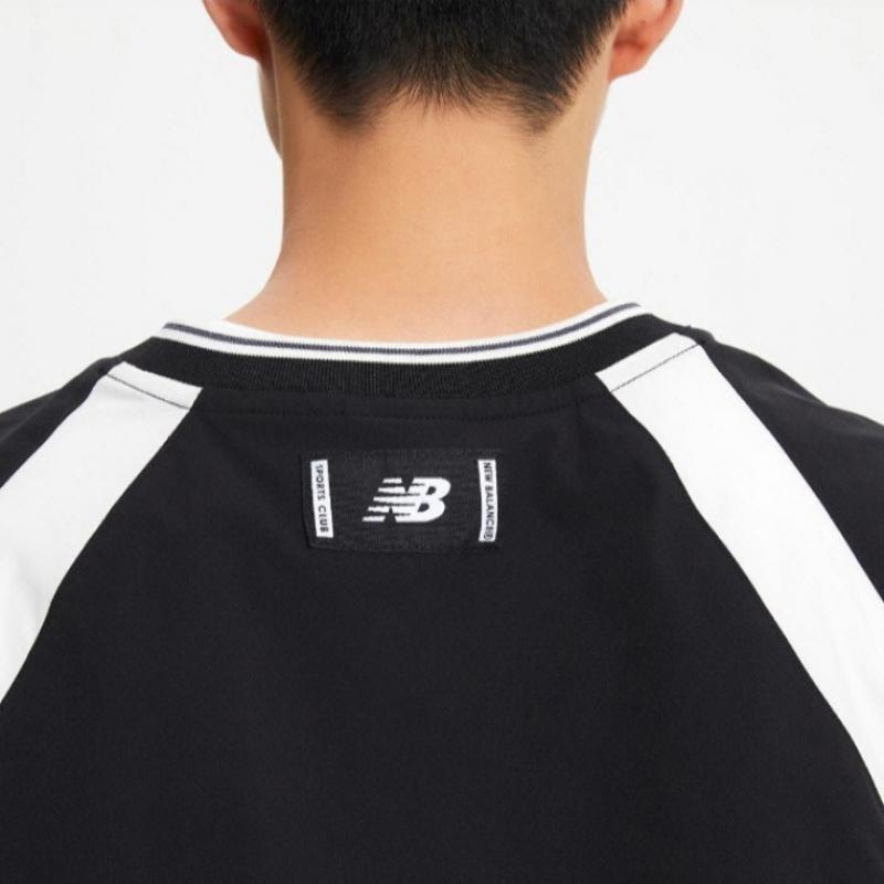 New Balance Long Sleeve Tee Colorblock Woven Piste Bqk Nbnce32813 19