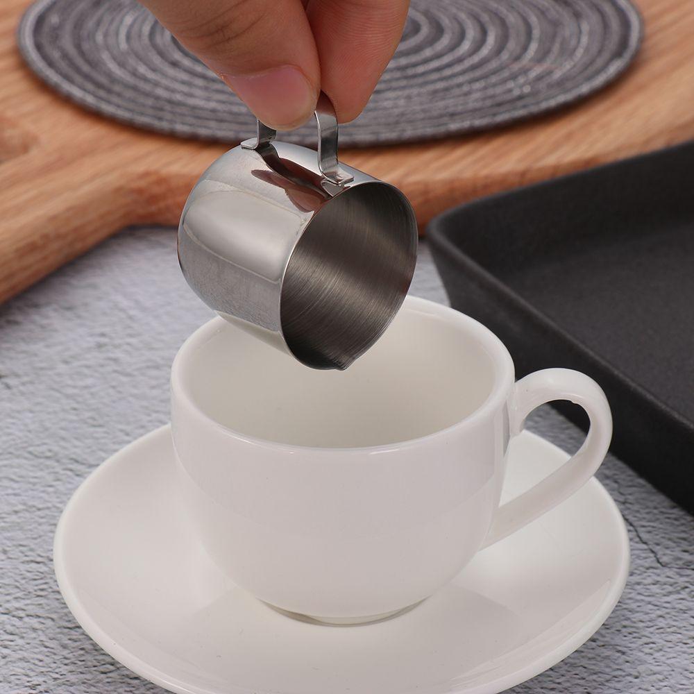 1oz/2oz/3oz/5oz/10oz Durable Stainless Steel Milk Frothing Jug Coffee Latte Spout Pitcher Cup Easy Pouring Drip for Kitchen