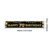 Anniversary Party Banner Reusable Milestone Celebration Banner Happy 70th Birthday Banner Polyester Material For Outdoor