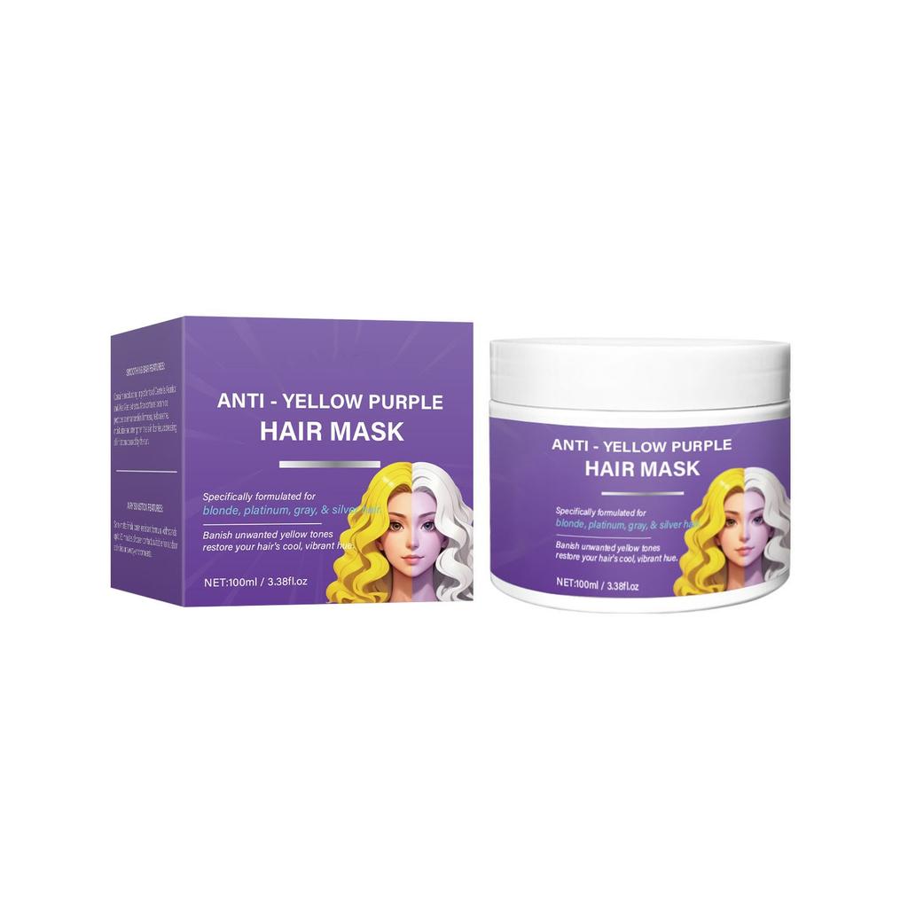 Maska do włosów No Yellow Purple Hair Mask do włosów blond, siwych i siwych 100ml