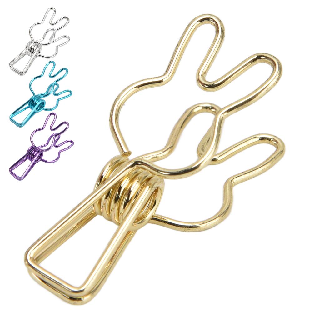 20 ks spony Víceúčelová multifunkční galvanizační spona z dutého kovu se silnou pružinou