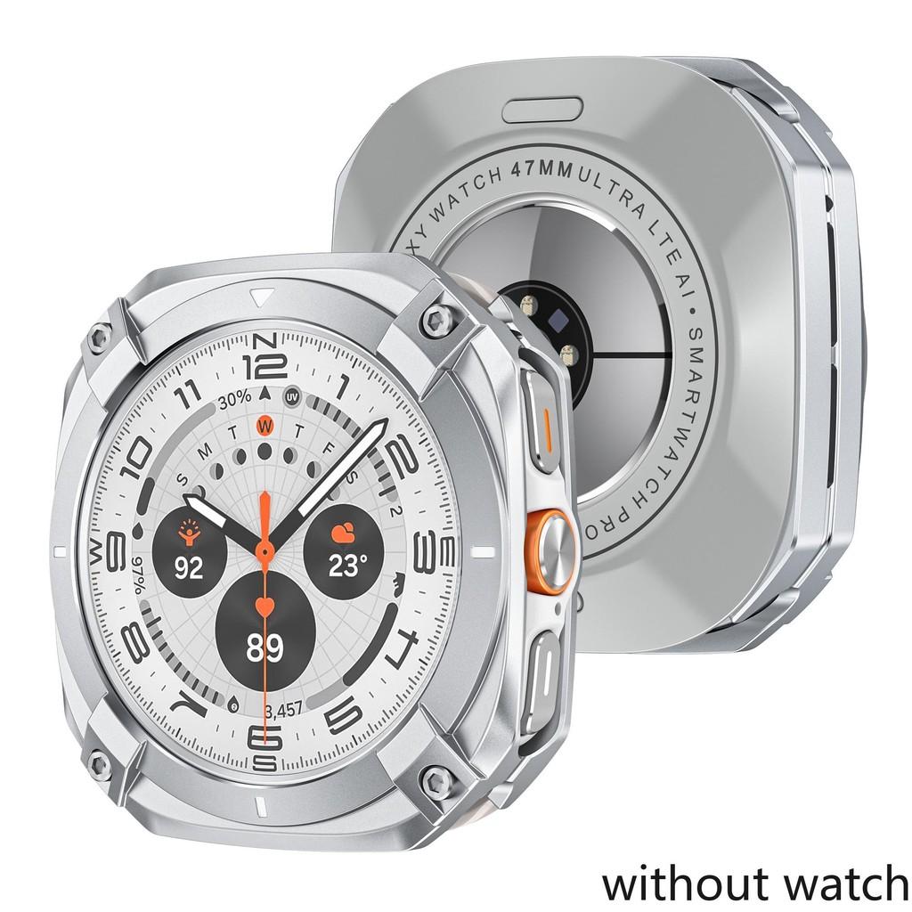 Metalowy Zderzak ze Stopu Aluminium dla Samsung Galaxy Watch Ultra 2026 47mm Pokrowiec Ochronny dla Samsung Galaxy Watch 7Ultra 47mm