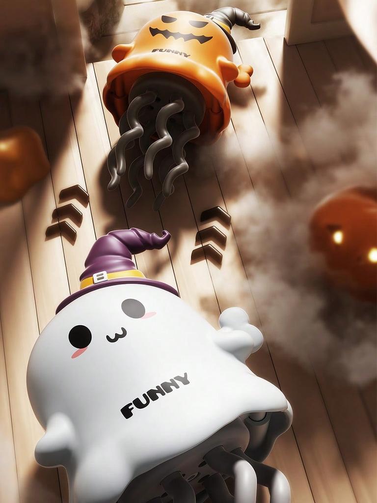 Magical Dancing Ghost Pumpkin Halloween Party Decoration Gift Children's Wind-up Toy Dancing Ghost Pumpkin Baby Halloween Gift