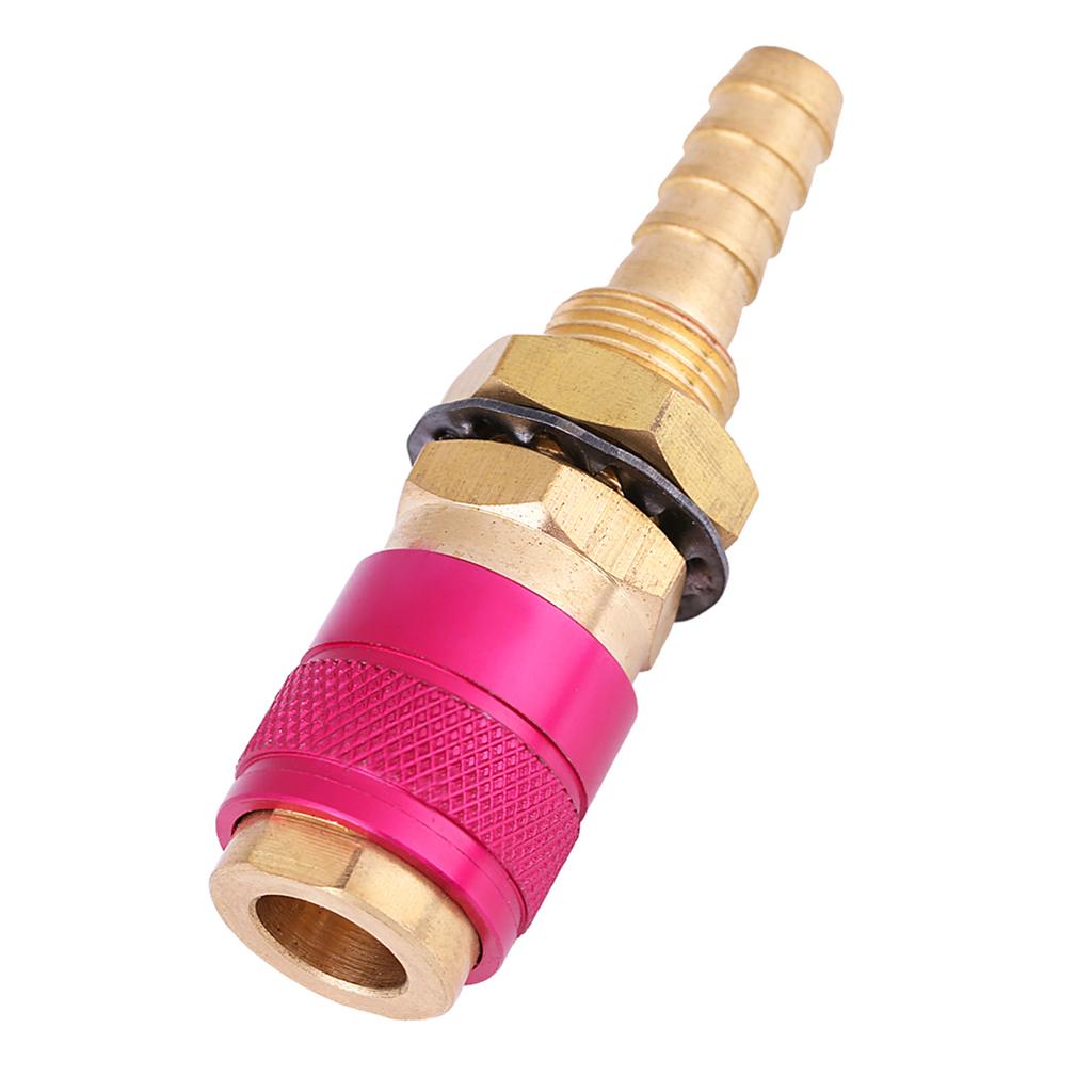 Water Cooled & Gas Adapter Quick Hose Connector Fitting For MIG TIG Welder Torch(Red)