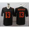 Mens American Football Jersey Brown Team Beckham Jr 13 Mayfield 6 Retro Style Fan Wear Rugby Sports