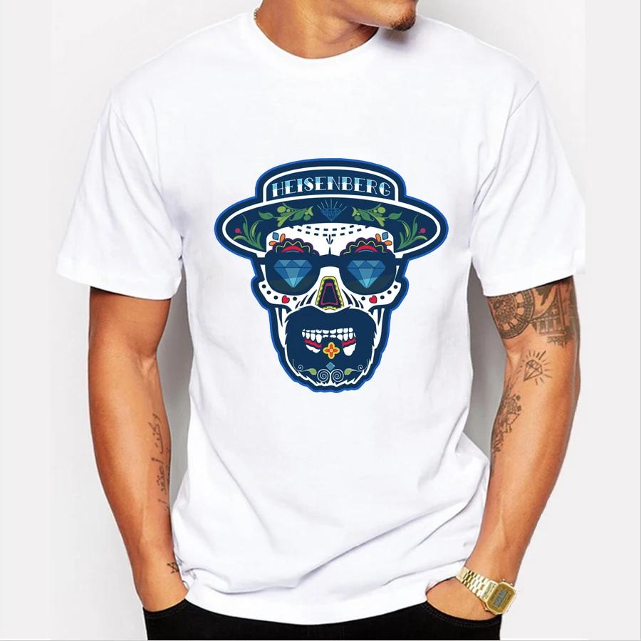 Newest Men Fashion Breaking Bad T-shirt Heisenberg Iam the Denger Retro Printed Hipster Tops Short Sleeve Casual  Tee