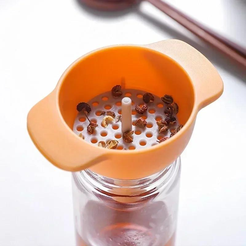 Sada 4 trychtýřů Kuchyňský nástroj Multifunkční Plastový Olejový Trychtýř Sítko Sítko Domácí Sítka Příslušenství Přenosný Gadget