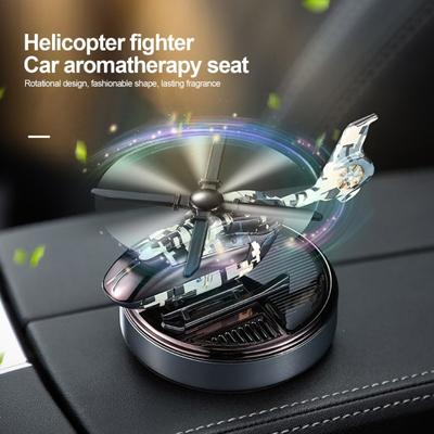 1 Set Auto Lufterfrischer Solar Rotierenden Solide Aromatherapie Hubschrauber Form Auto Duft Diffusor