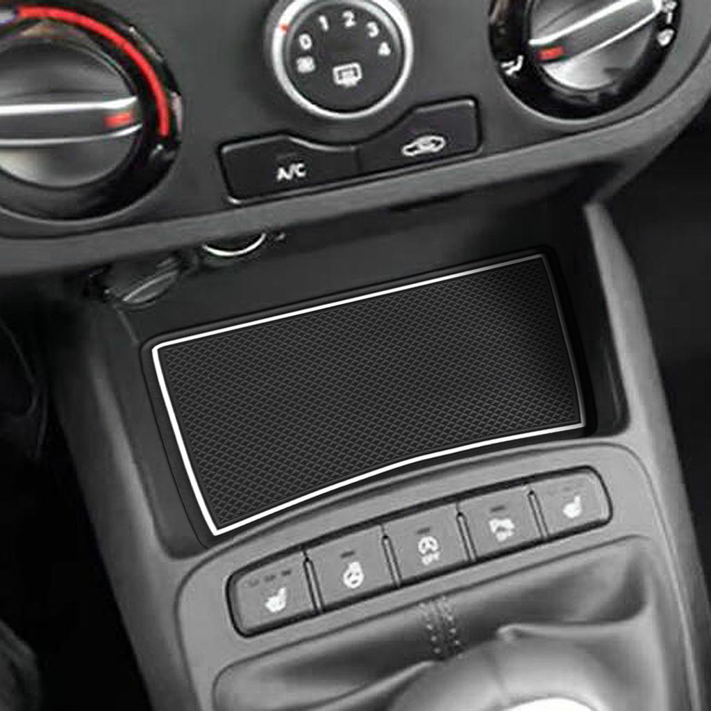 For Hyundai I10 2021 - 2023 Anti-Slip Gate Slot Cup Mat Door Groove Pad Accessories Non-Slip Mats Coasters