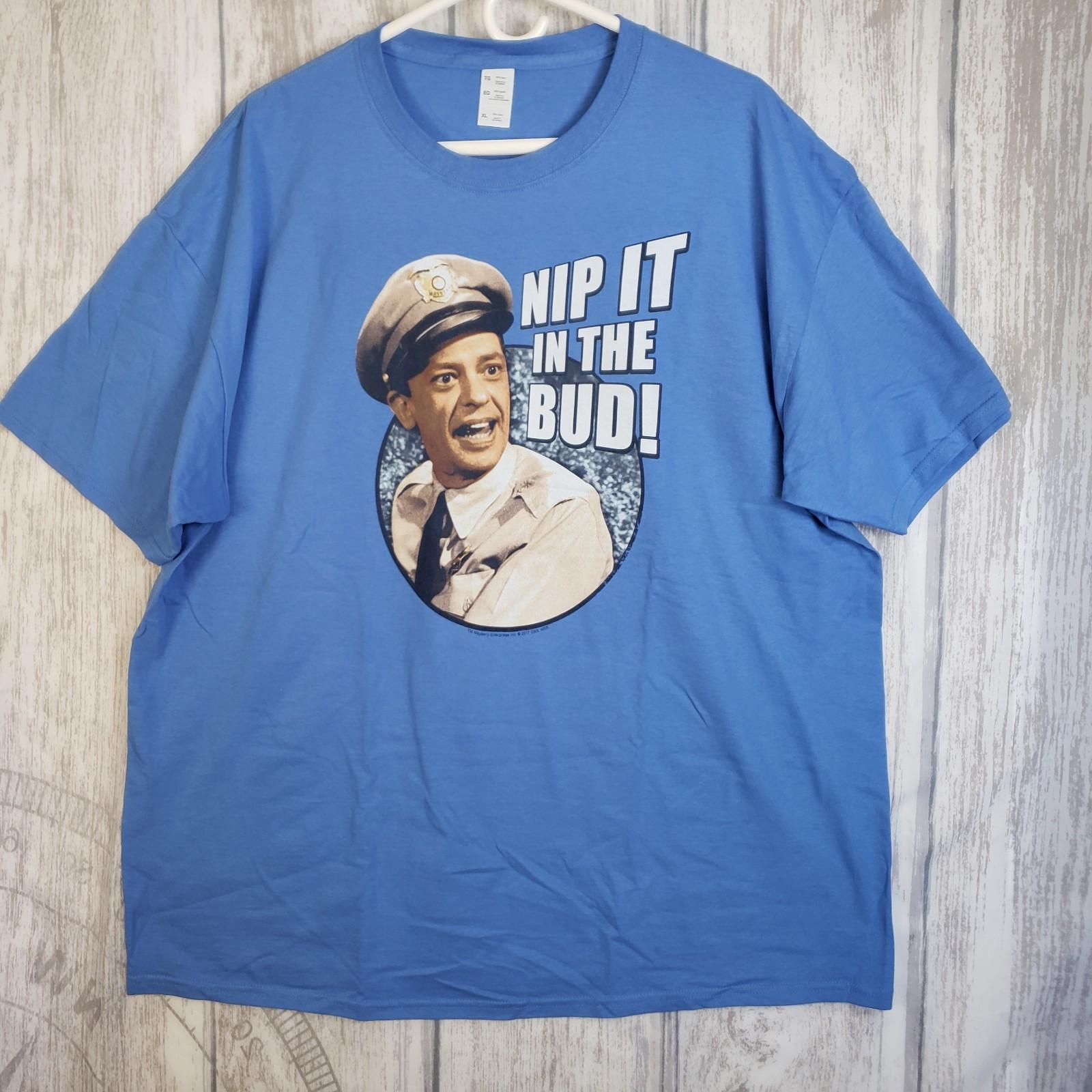 Trevco The Andy Griffith Show Barney Fife  Nip It in the Bud  t- XL Unisex T-Shirt S
