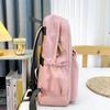 Women Solid Color Backpack Large Capacity Student Schoolbag Computer Backpack