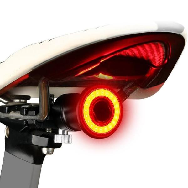 Feu Arrière De Vélo Rechargeable Avec Détection De Freinage - Alliage Aluminium CNC, étanche IPX6, Lumière Intelligente - 9