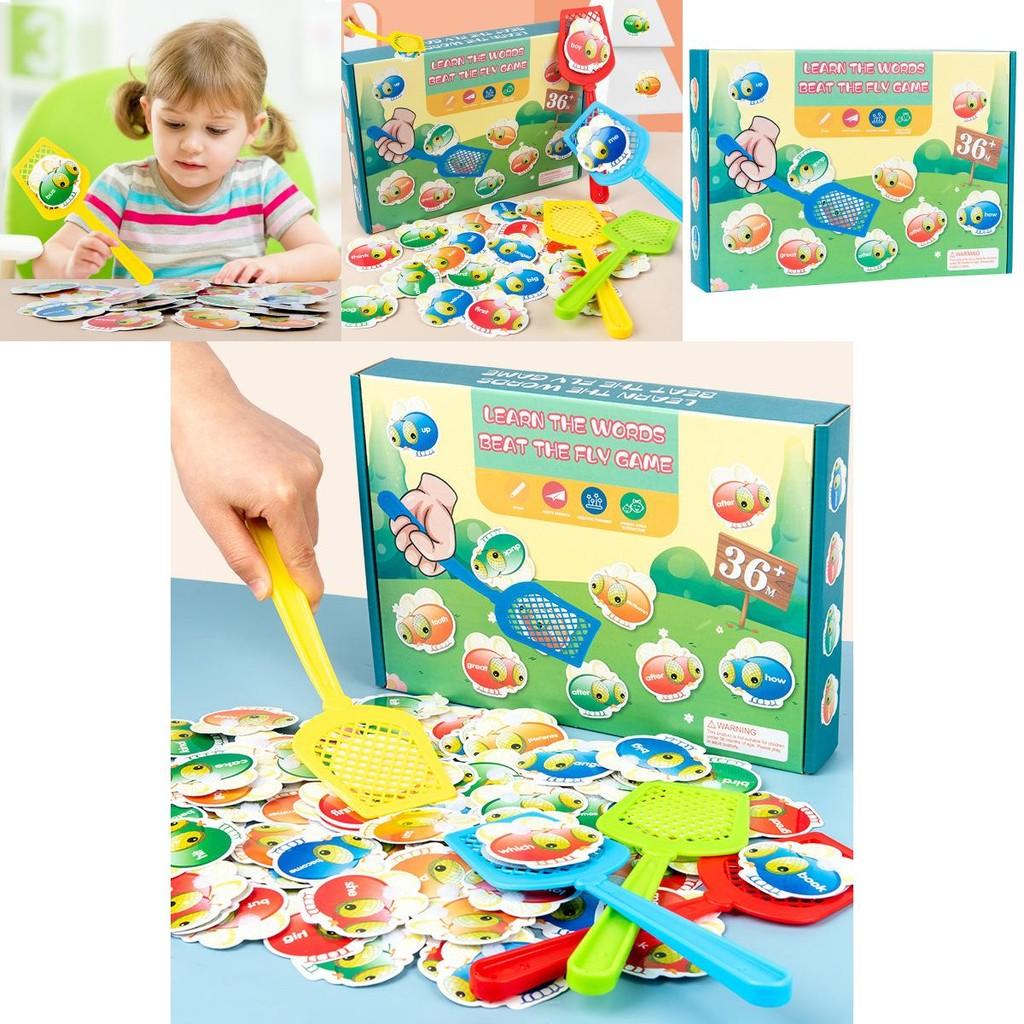 Learning Flashcard Game For Kids With Fly Swatting Fun Educational Toy For Early Development