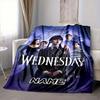 Custom 1pc Wednesday Addams Returns Blanket, Soft And Comfortable Blanket, Casual Warm, Camping Travel Blanket, Birthday Gift Q912193