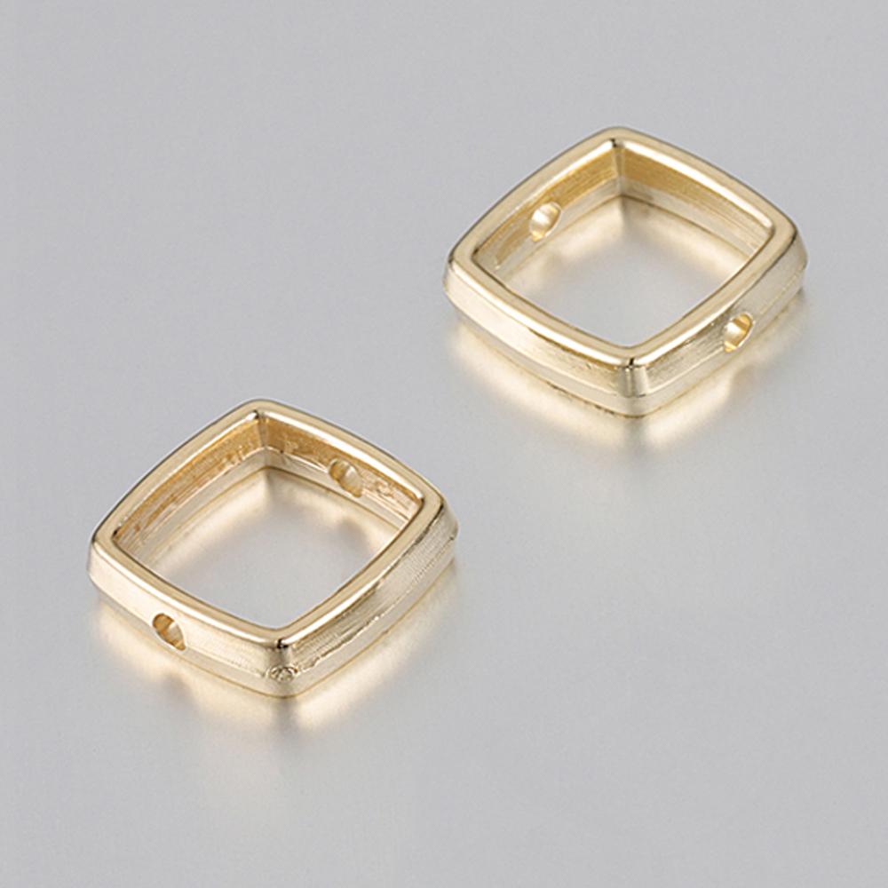 50pcs Love Heart Two Hole CCB Beads Frame Spacer Beads DIY Necklace Bracelet Connectors Pendants Jewelry Making Accessories