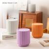 Press-type Wastebasket Household Large Opening Press Open Lid Trash Bin Office Desk Trash Can Desktop Storage Cleaning Trash Can