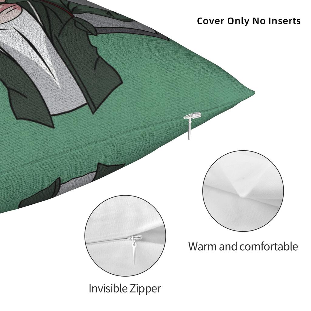 Anime Nagito Komaeda Pillowcases Cute Funny Pillow Case For Living Room Chair Comfy Pillow Cover