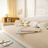 Sofa Cushion Four Seasons Universal Solid Color Anti-Slip Cushion Floor Mat Cloth Cover Leather Sofa Cover