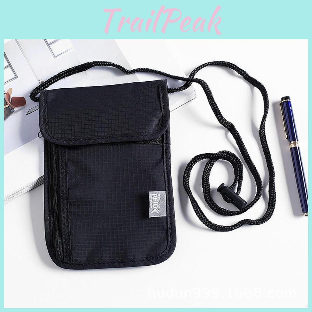 Neck Card Storage Wallet Organizer Case Practical Multi Pockets Passport Holder Crossbody Purse For