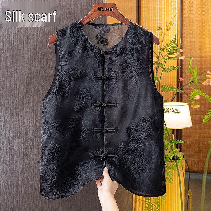 

Элегантный женский вышитый жилет в новом китайском стиле M