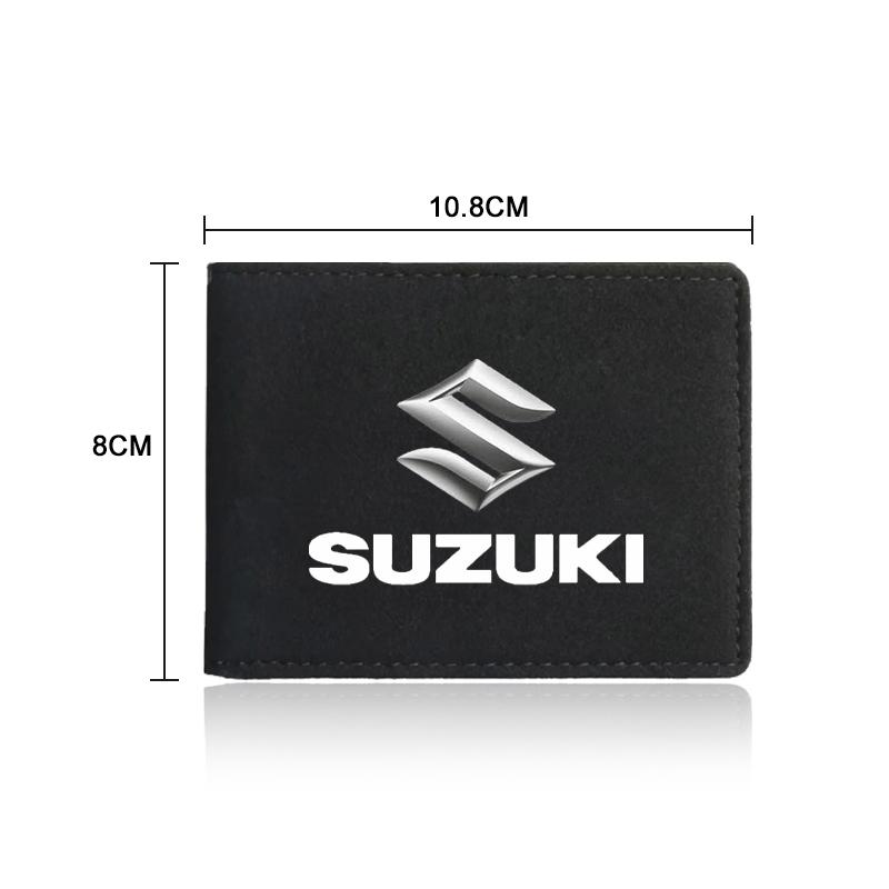 1Pcs Car Emblem Driver License Cover ID Credit Card Holder for Suzuki Swift SX4 Samurai Sport Jimny Grand Vitara Alto GW250 Splash Swace