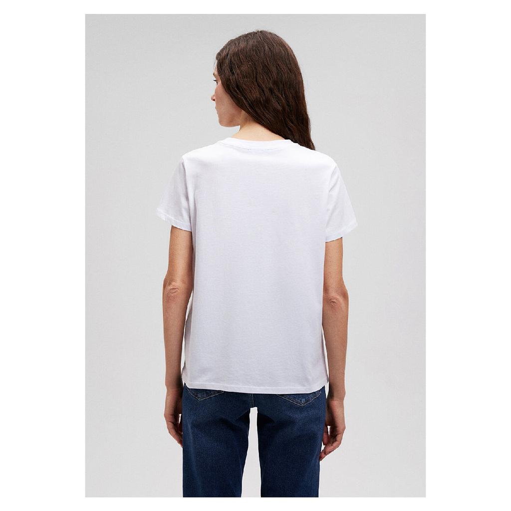 Biała koszulka Miav z nadrukiem Regularny krój / Normalny krój 1610622-620