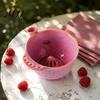 Fruit Serving Bowl Ceramic Berry Washing with Drainage Hole, 360 Degree Self Produce Washer Rinsing Rinse Bowl, Fresh Vegetable Cleaning Strainer