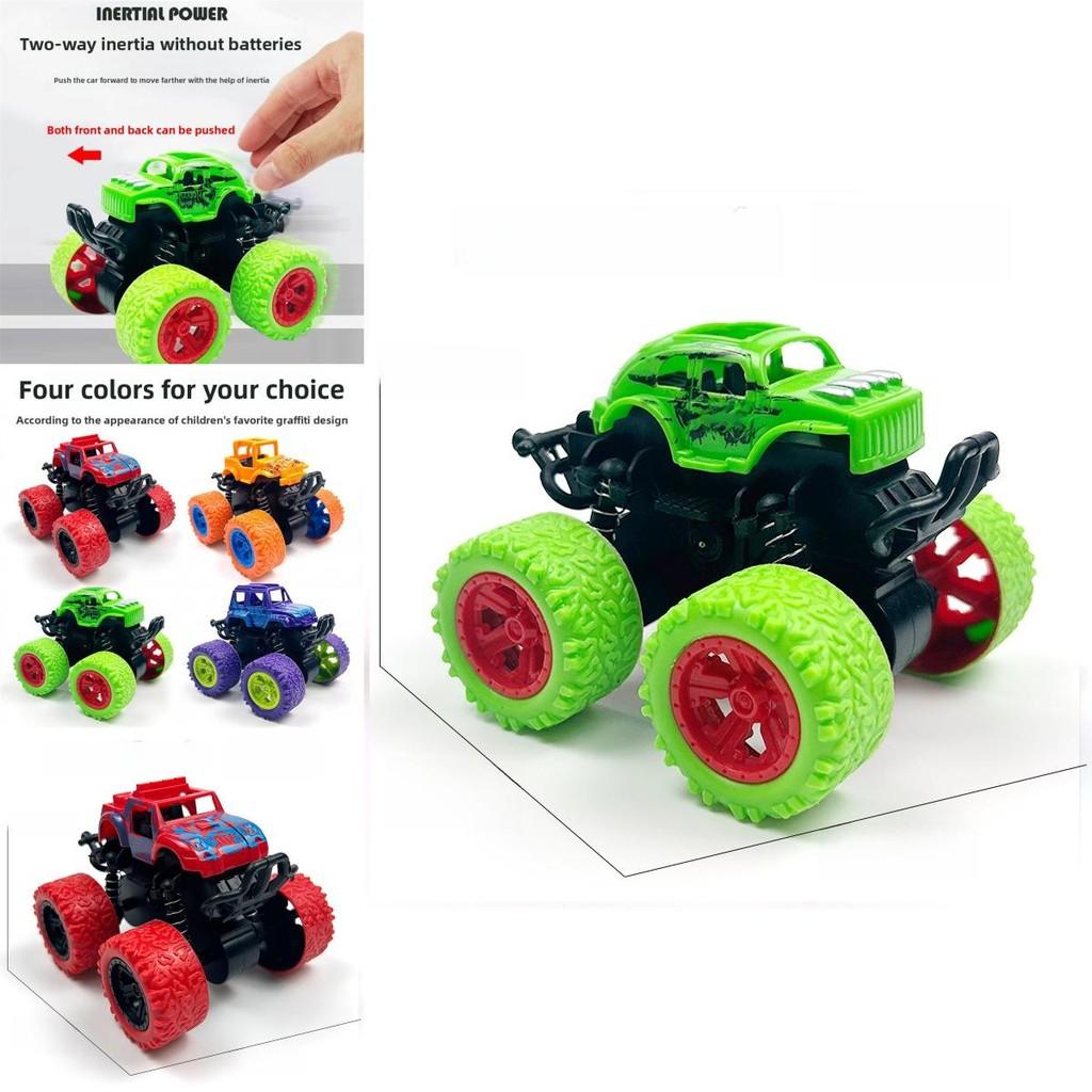Inertia Off-road Model Car Toy For Kids Durable Plastic Construction 9x8.5x7.5cm