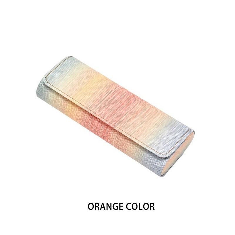 

Минималистичный Свежий Радужный Футляр для Очков Коробка для Хранения Солнцезащитных Очков Чехлы для Очков Высококачественная Портативная Сумка для Хранения Очков из ПУ Кожи