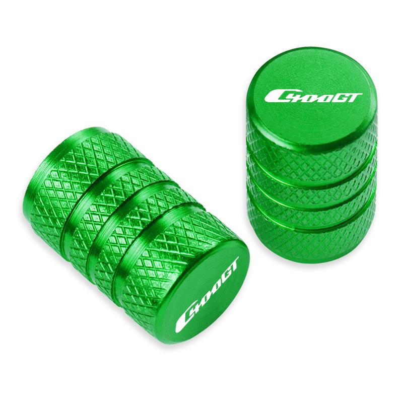 

2PCS Motorcycle Tire Valve CNC Aluminum Airtight Port Stem Cover Caps Accessories For BMW C400GT C 400GT 400 GT 2019 2020-2024 зелёный
