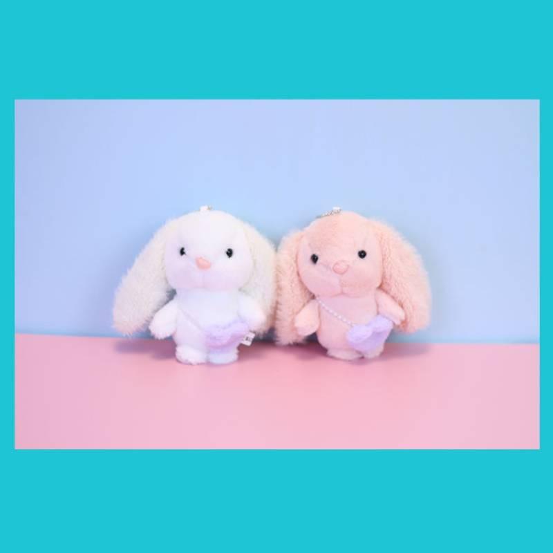 Rabbit Chain Key Cute Cartoon Girl Schoolbag Decoration Plush Doll Gift Pendant