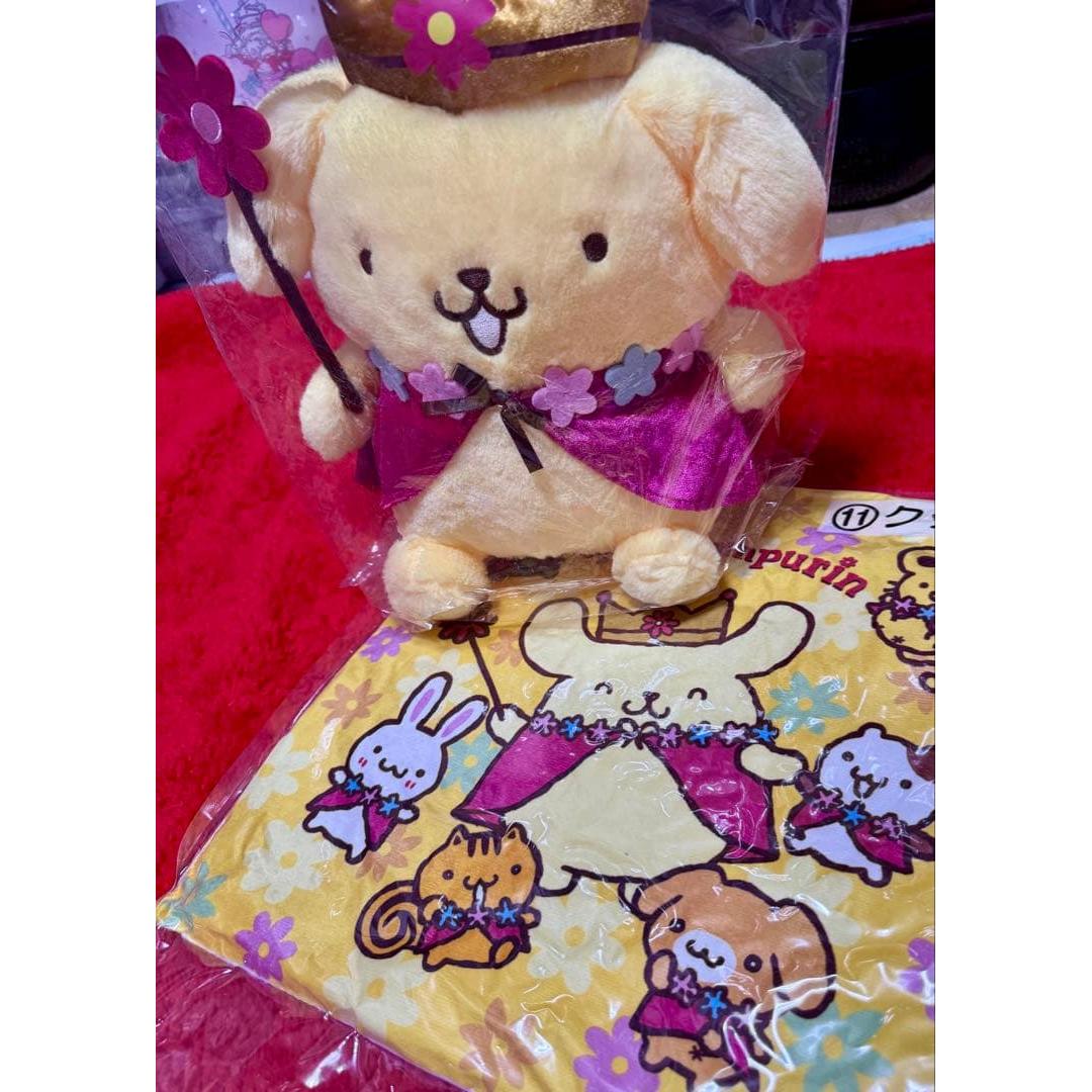 Sanrio Winning Lottery Pompompurin  Stuffed Toy & Cushion