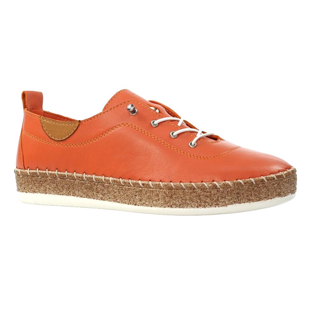 Lunar Womens/Ladies Evie Leather Plimsolls