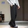 ROMON Men's Loose Straight Leg Casual Pants