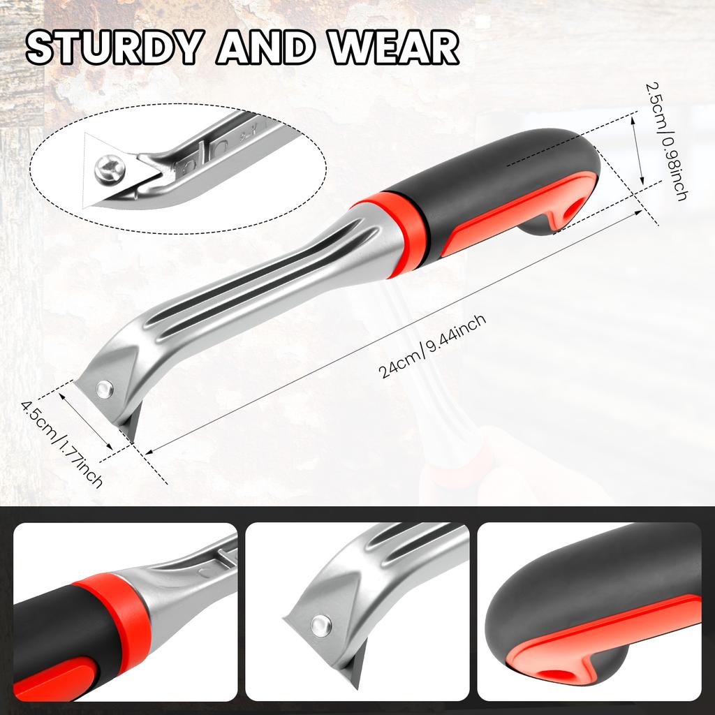 Triangle scraper tool 1-inch paint scraper heavy-duty hard alloy tool multi-purpose paint removal woodworking tool