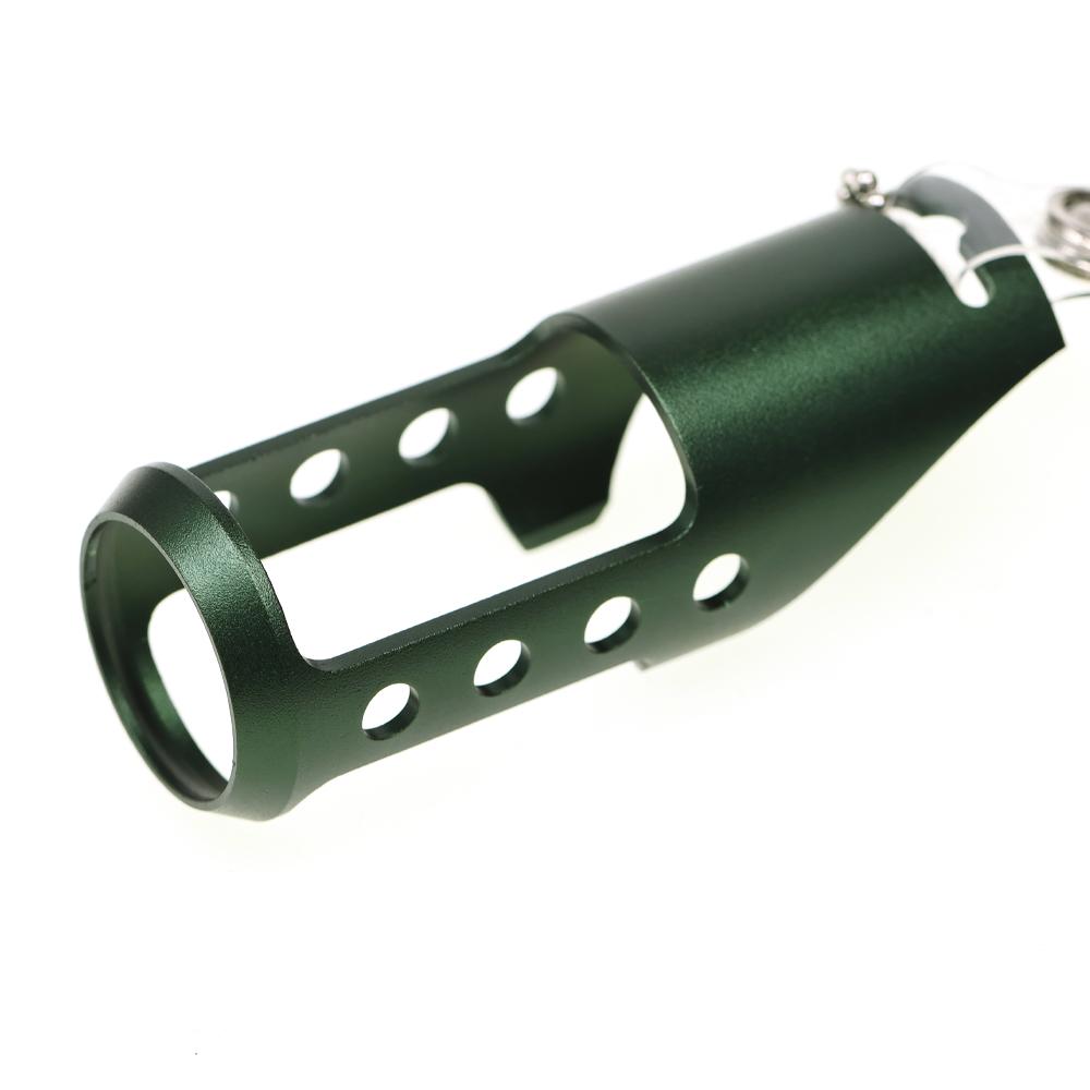 Fly Fishing Floatant Bottle Holder, Aluminum Alloy Lightweight Clip-On/Hang-On Tool Holder for Vest Backpack, for D-Rings & Loops
